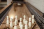 Challenge your family and friends to a game of table bowling